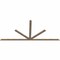Ekena Millwork Saratoga Smooth Timber Gable Bracket, Douglas Fir, 108"W x 49"H x 1 1/2"D x 3 1/2"F, 11/12 Pitch GBW108X49X0204SAR00SDF - alternate 2